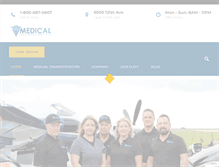 Tablet Screenshot of medicaltransportservices.com